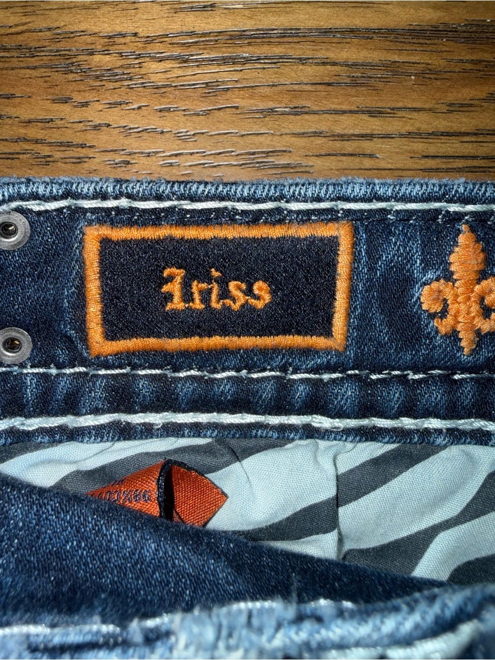 Rock Revival Women's Faded Dark Indigo Distressed Denim Shorts - Picture 4 of 8